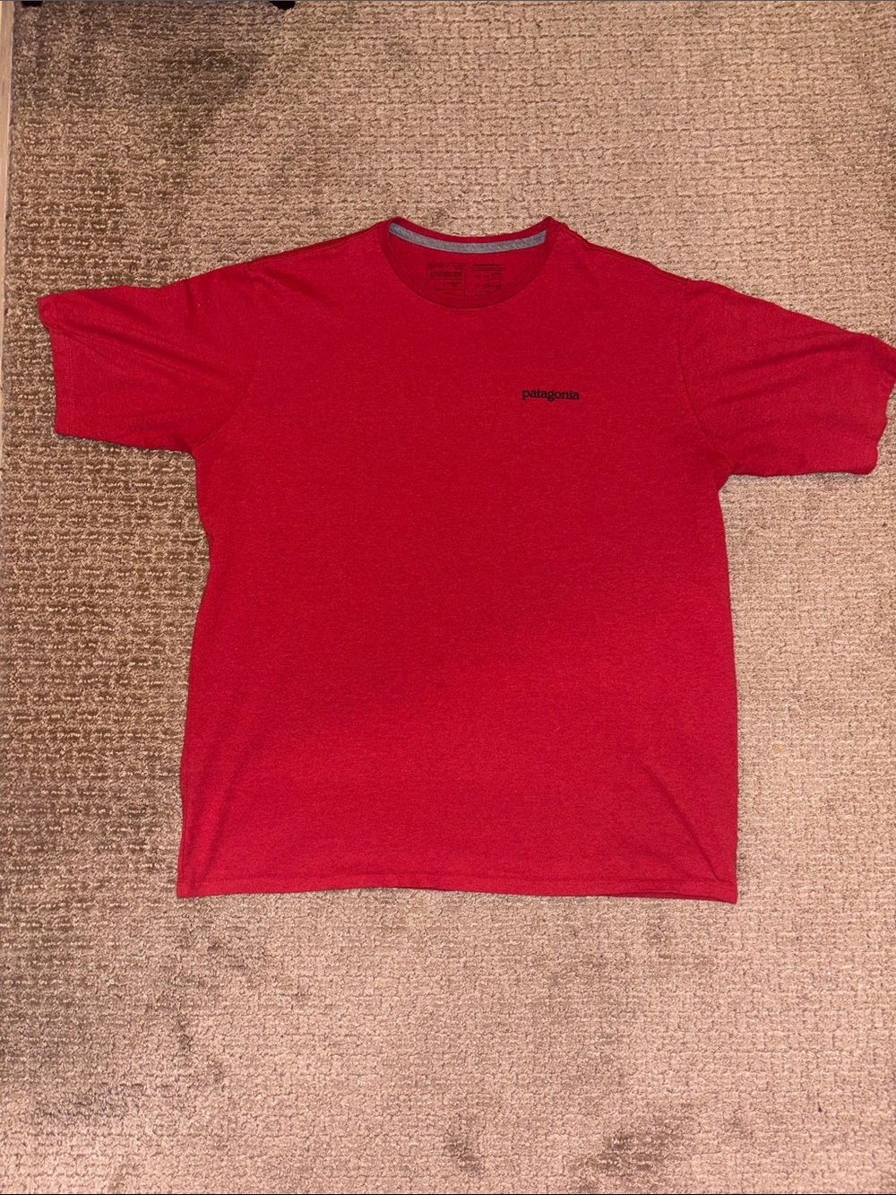 Patagonia Large Red Short Sleeve Graphic Logo T-Shirt